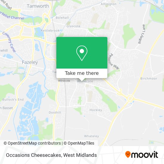 Occasions Cheesecakes map