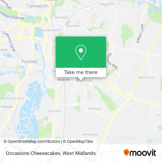 Occasions Cheesecakes map