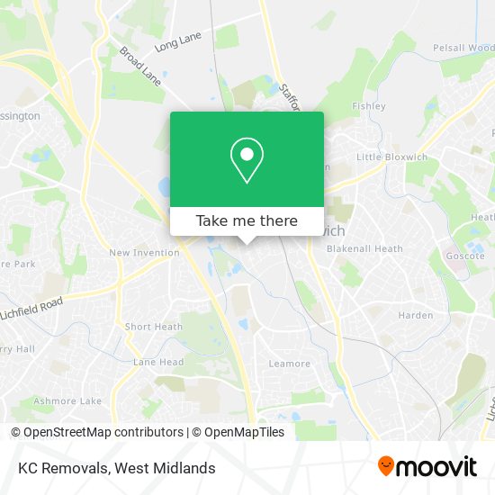 KC Removals map