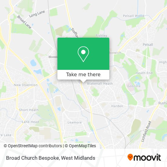 Broad Church Bespoke map