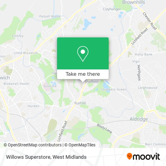Willows Superstore map