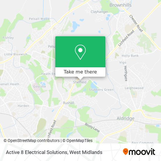 Active 8 Electrical Solutions map