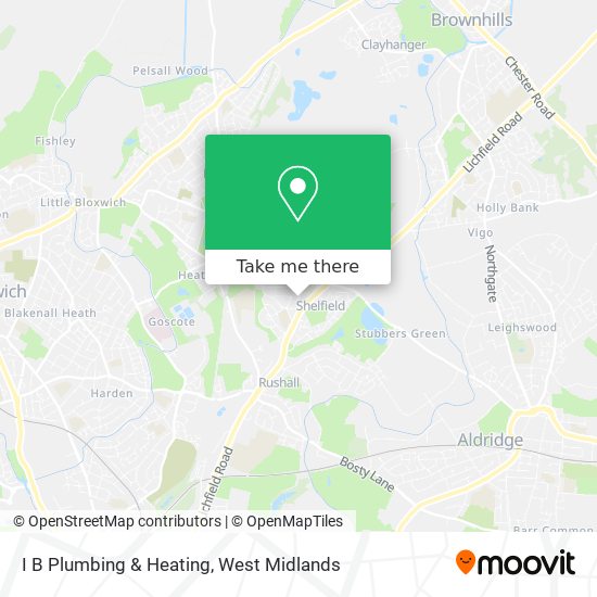 I B Plumbing & Heating map