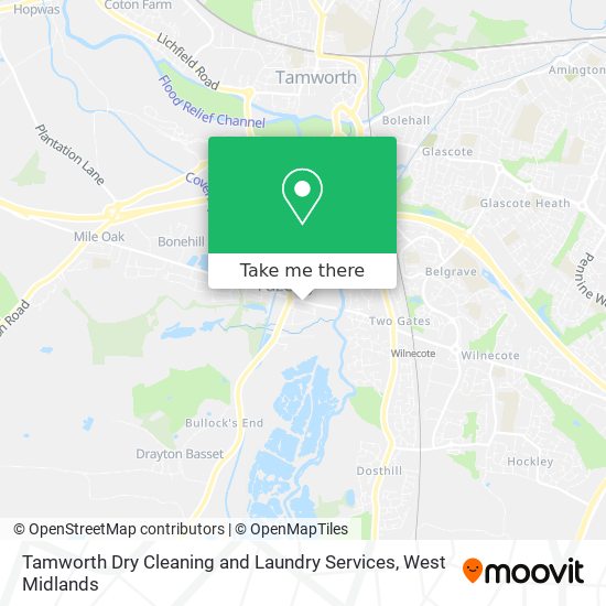 Tamworth Dry Cleaning and Laundry Services map