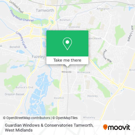 Guardian Windows & Conservatories Tamworth map