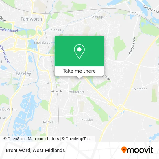 Brent Ward map