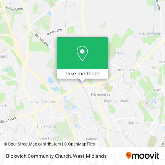 Bloxwich Community Church map