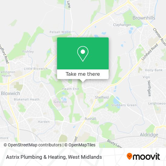 Astrix Plumbing & Heating map