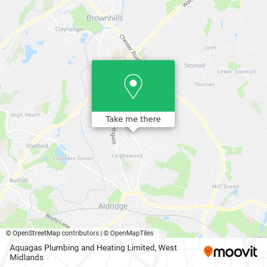 Aquagas Plumbing and Heating Limited map