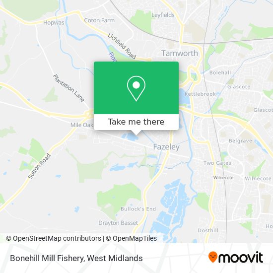 Bonehill Mill Fishery map