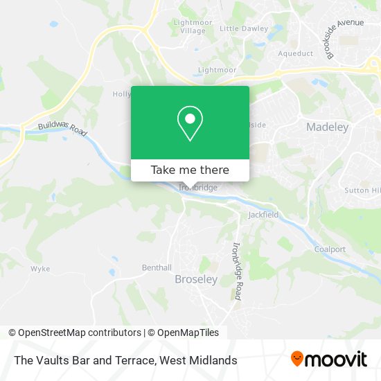 The Vaults Bar and Terrace map