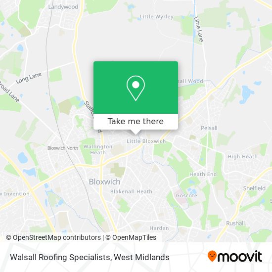 Walsall Roofing Specialists map