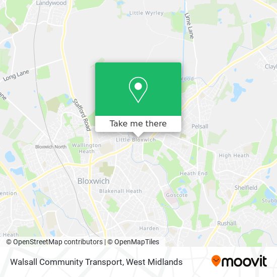 Walsall Community Transport map