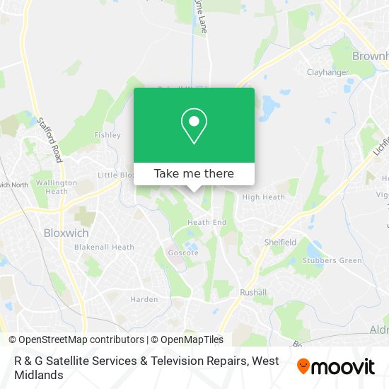 R & G Satellite Services & Television Repairs map