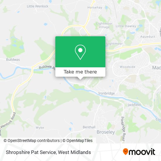 Shropshire Pat Service map