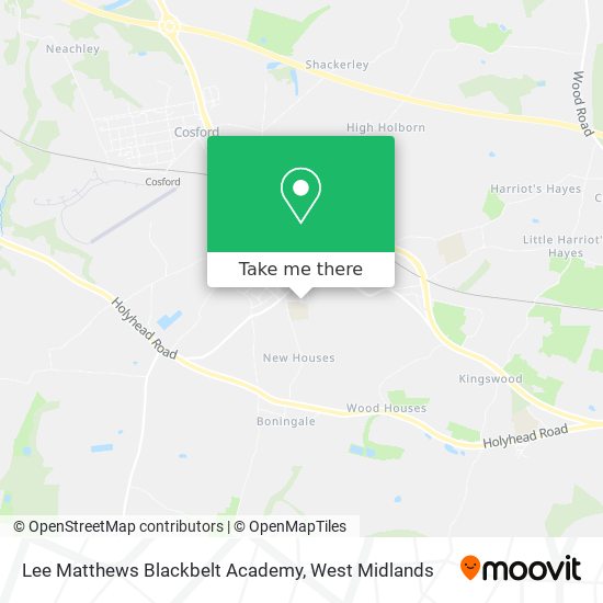 Lee Matthews Blackbelt Academy map