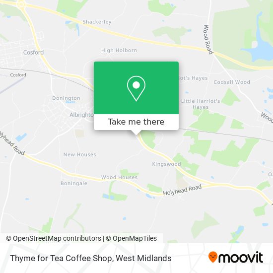 Thyme for Tea Coffee Shop map