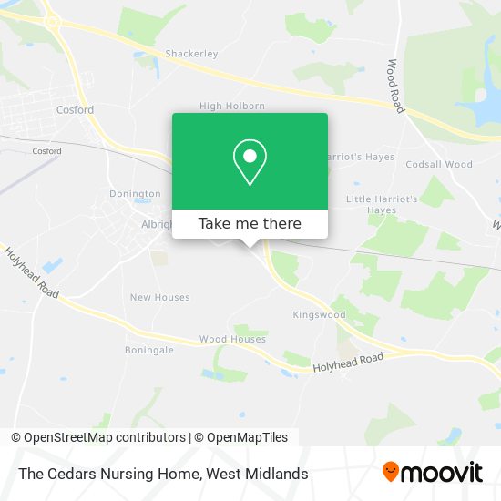 The Cedars Nursing Home map