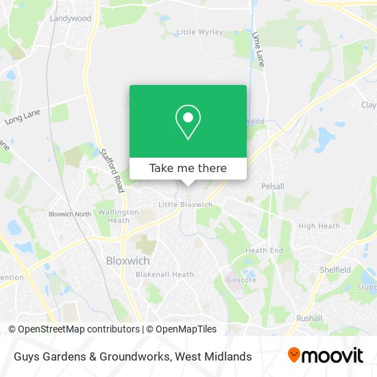 Guys Gardens & Groundworks map