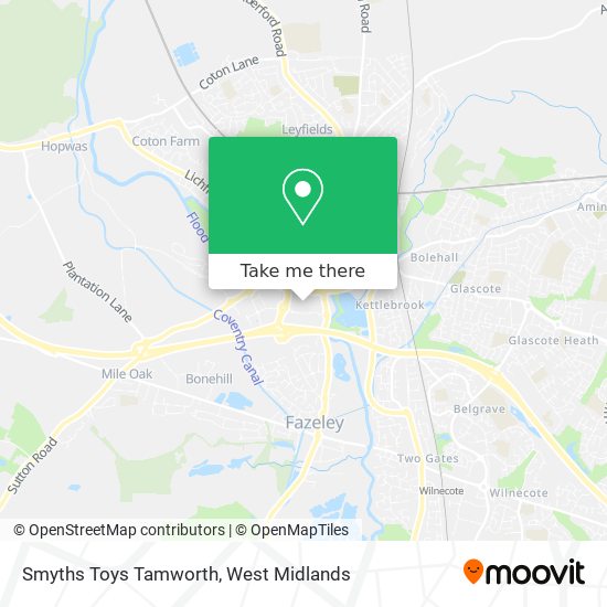 Smyths Toys Tamworth map