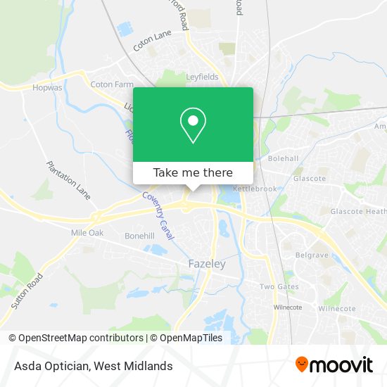 Asda Optician map