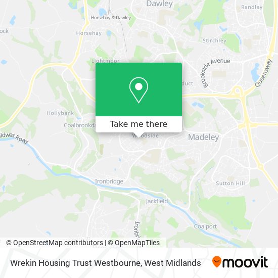 Wrekin Housing Trust Westbourne map