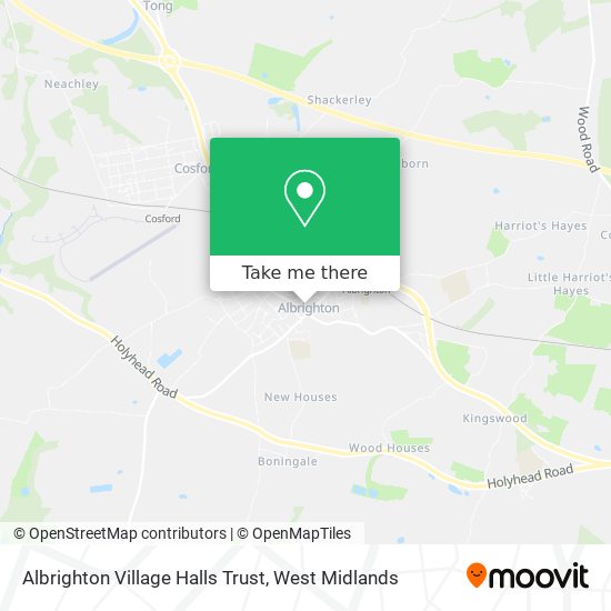 Albrighton Village Halls Trust map