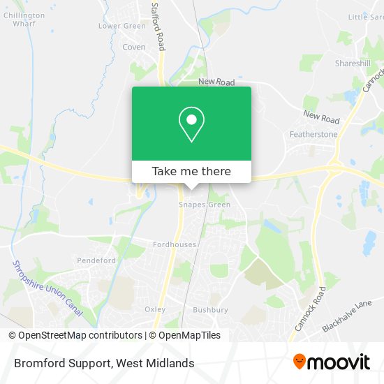 Bromford Support map