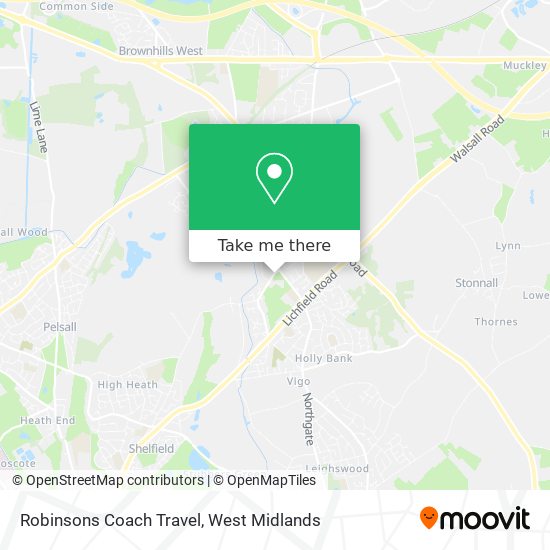 Robinsons Coach Travel map