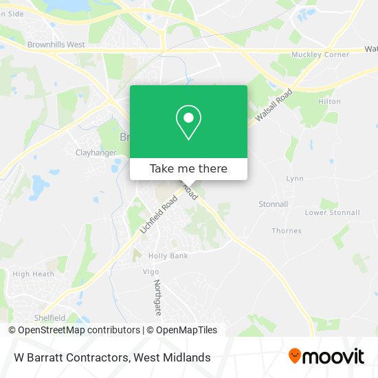 W Barratt Contractors map