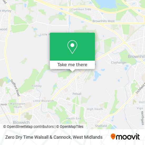 Zero Dry Time Walsall & Cannock map
