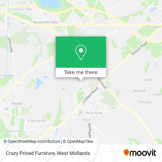 Crazy Priced Furniture map