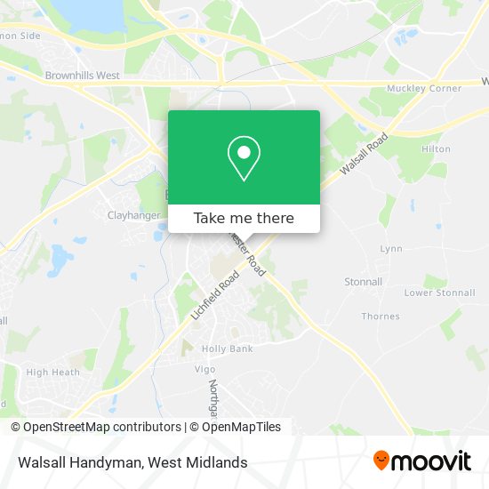 Walsall Handyman map