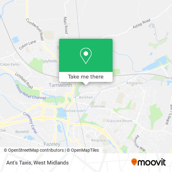 Ant's Taxis map