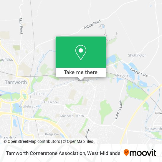 Tamworth Cornerstone Association map