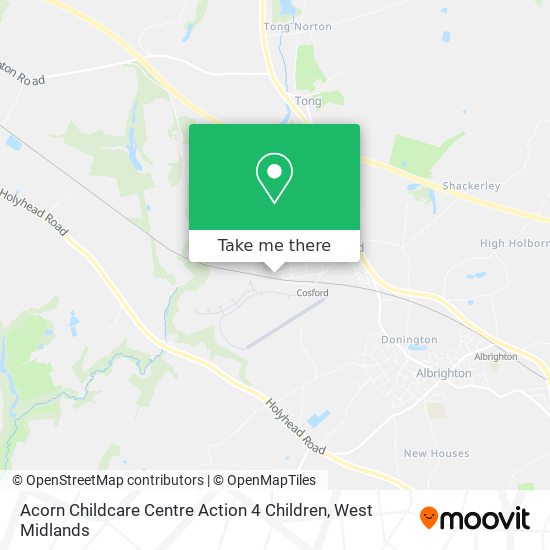 Acorn Childcare Centre Action 4 Children map