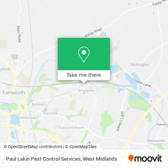 Paul Lakin Pest Control Services map