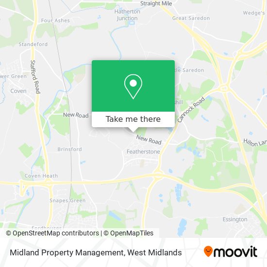 Midland Property Management map