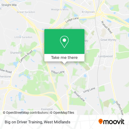 Big on Driver Training map