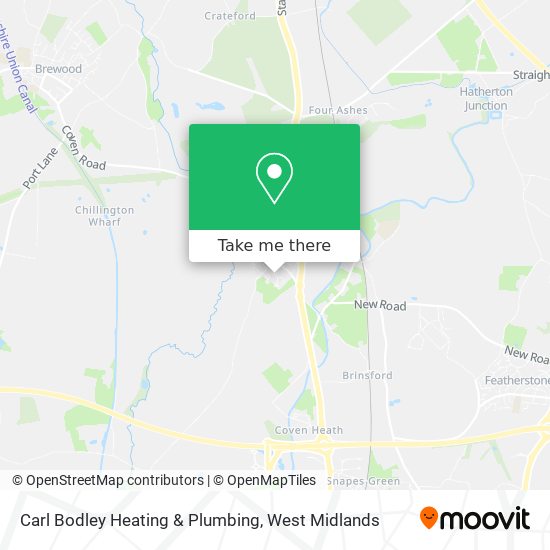 Carl Bodley Heating & Plumbing map