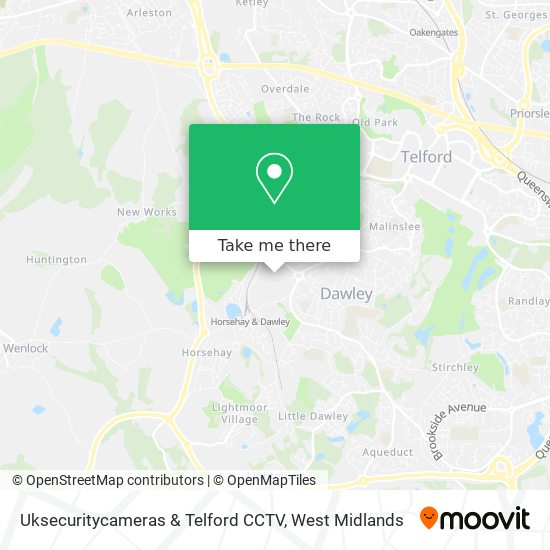 Uksecuritycameras & Telford CCTV map