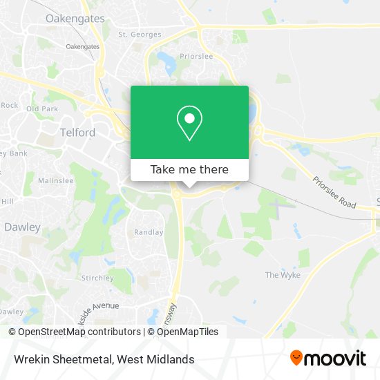 Wrekin Sheetmetal map