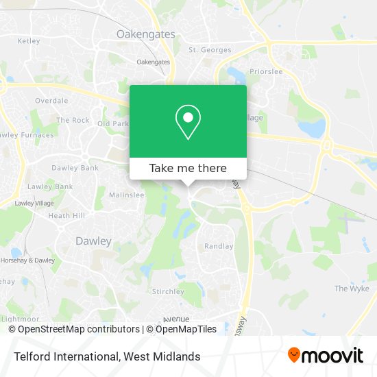 Telford International map