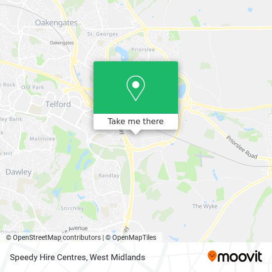 Speedy Hire Centres map