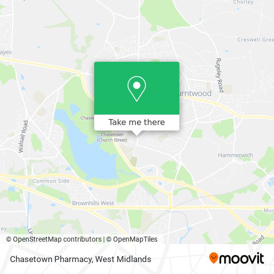 Chasetown Pharmacy map