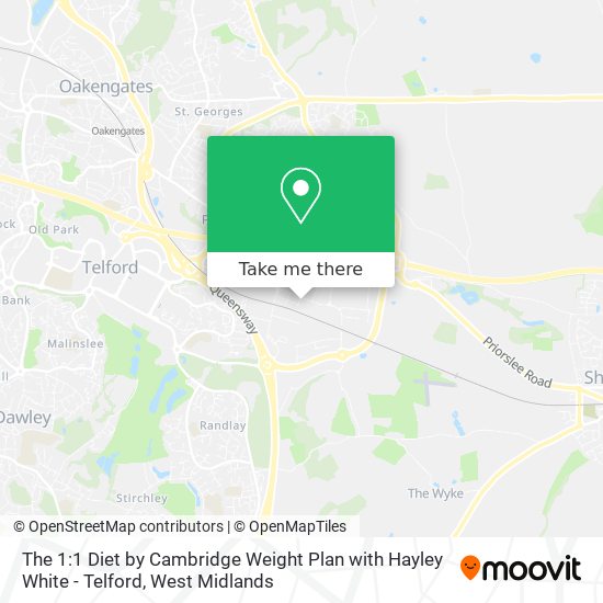 The 1:1 Diet by Cambridge Weight Plan with Hayley White - Telford map