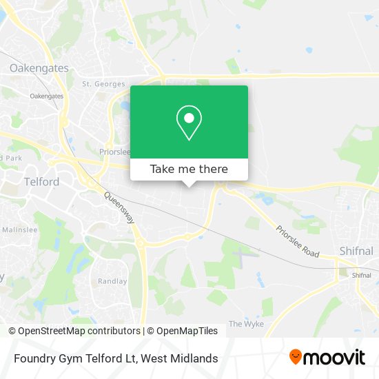 Foundry Gym Telford Lt map
