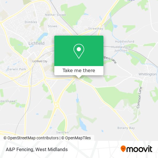 A&P Fencing map