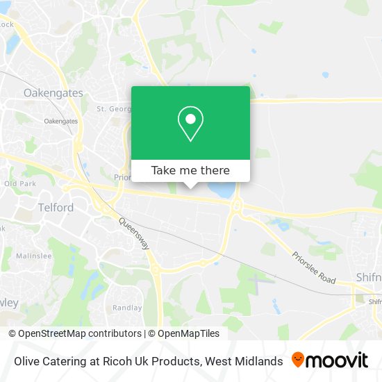 Olive Catering at Ricoh Uk Products map