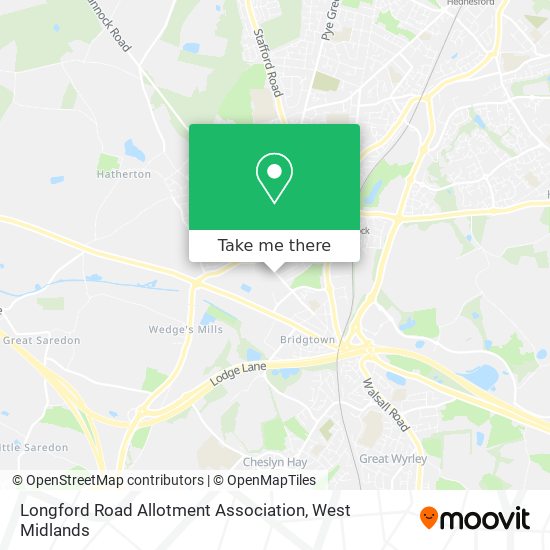 Longford Road Allotment Association map